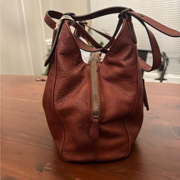 America Leather CO Cameron Triple Entry Shoulder bag in Cordovan Smooth Leather. - Picture 2 of 9